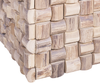 Nachttisch Teakholz hellbraun quadratisch 32x32 cm CAJEME Bild 5