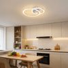 ZMH LED Deckenleuchte 23W Weiß Küchenlampe 3000K 40cm Warmweiß Modern Design 2-Ringewarmweiß, led, modern, küche, wohnzimmer, schlafzimmer, design, flur Bild 5
