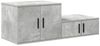 vidaXL Aufbewahrungsschrank 2 pcs Beton Grau 127 x 41 x 40 cm 866654 Bild 5