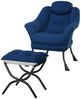 GarveeMore Ohrensessel Relaxsessel mit Hocker Ohrensessel Polstersessel Faulsessel Bild 1