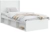 vidaXL Bettgestell mit Stauraum und Kopfteil Weiß 90 x 190 cm 3413901 Bild 2