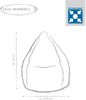 Sitting Point Sitzsack Brava L – 120L Dunkelblau – Bequemer & Robuster Sitzsack Bild 2