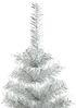 vidaXL Künstlicher Weihnachtsbaum mit Ständer Silber 240 cm PET 329188 Bild 3