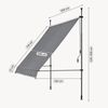 Klemmmarkise Stem 300x120x220-309 cm Mittelgrau [pro. tec] Bild 2