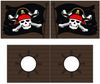 Vipack 'Pino' Halbhochbett 90x200 cm, natur, Kiefer massiv, mit Textilset 'Caribian Pirate' Bild 3