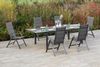 MERXX Garten-Essgruppe Taviano, (Set, 7-tlg), 6 Klappsessel, 5-fach verstellbar, Ausziehtisch Bild 2