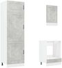 vidaXL 7-tlg. Küchenschrank-Set Kalmar Betongrau Holzwerkstoff 3314765 Bild 5