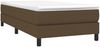 vidaXL Polsterbett, Stoff, 25,0 cm, Dunkelbraun, 90x190 cm, mit Lattenrost, Schwarz Bild 3