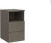 Nachtkonsole >COLIMA 1< in Lava - 35x61,5x39,9cm (BxHxT) Bild 3