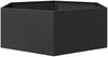 vidaXL Pflanzkübel Schwarz Sechseckig 138x120x45 Stahl 851136 Bild 4