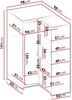Eckkleiderschrank Elena 2D (Farbe: Sandbeige, ohne Schrankaufsatz) Bild 4