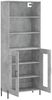 vidaXL Highboard Betongrau 69,5x34x180 cm Holzwerkstoff 3189329 Bild 4
