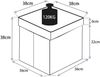 VCM Sitzbank Boxas 921039 Creme H. 38 x B. 38 x T. 38 cm Bild 5