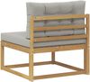 vidaXL Outdoor Mittelsofa Polyester Weiß 901537 Bild 5
