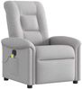 vidaXL Massagesessel Elektrisch Wolkengrau Stoff 3303253 Bild 4