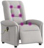 vidaXL Massagesessel Elektrisch Wolkengrau Stoff 3303253 Bild 3