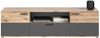 TV-Lowboard Tomaso in Eiche und grau 180 cm Bild 2