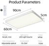 style home Deckenleuchte LED Deckenlampe dimmbar mit Fernbedienung, 192W-Weiß, Warmweiß bis Kaltweiß 3000K-6000K, 90 x 60 x 6 cm, moderne Leuchte für Wohnzimmer Schlafzimmer Büro Bild 4