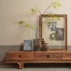 TV-Board Staes Mangoholz, Retro Chic Design, braun walnuss, 180 cm breit, 3 Schubladen Bild 2