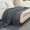 vidaXL Überwurfdecke Dunkelgrau 270 x 240 cm Fleece 42017016 Bild 3