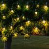 LED Solar-Lichterkette, 20x Retro Gitter-Laterne, 200 cm Bild 3