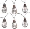 LED Solar-Lichterkette, 20x Retro Gitter-Laterne, 200 cm Bild 2