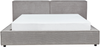 Bett mit Lattenrost LINARDS 180 x 200 cm Stoff Grau Bild 4