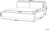 Bett mit Lattenrost LINARDS 180 x 200 cm Stoff Grau Bild 2