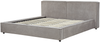 Bett mit Lattenrost LINARDS 180 x 200 cm Stoff Grau Bild 5