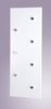 HAKU Möbel 42390 Wandgarderobe 80 x 5,5 x 30 cm, weiß/Chrom/Nickel Bild 2