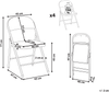 Esszimmerstuhl 4er Set SPARKS Blau Bild 2