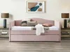 Vente-unique 'MATHILDE' Ausziehbett, 2 x 90 x 190 cm , Rosa, Samt Bild 3