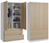 Beautysofa Kleiderschrank Classic Erhältlich mit oder ohne Schubladen, Farbvarianten Bild 3