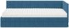 vidaXL Eckbettgestell mit Matratze mit Kopfteil 2 pcs Blau Samt 3393937 Bild 5