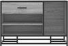 vidaXL Schuhbank Grau Sonoma 80x40x53,5 cm Holzwerkstoff und Metall 849227 Bild 4