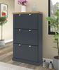 Schuhkipper >Motala< in Anthrazit - 80x132x30cm (BxHxT) Bild 2