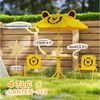 AIYAPLAY Garten-Kindersitzgruppe Kindersitzgarnitur mit höhenverstellbarem Sonnenschirm, (Kindertisch mit 2 Klappstühlen, 4-tlg, Kindersitzgarnitur), für Kinder 2-5 Jahre, für Garten, Hinterhof, Terrasse Bild 4