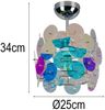 Kleine LED Deckenleuchte aus irisierendem Kunststoff, Ø 25cm Bild 4
