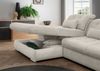 Polstergarnitur >Riordan< Schlaffunktion, Stauraum, Webstoff Corto beige - 314x104x184 (BxHxT) Bild 5