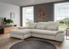Polstergarnitur >Riordan< Schlaffunktion, Stauraum, Webstoff Corto beige - 314x104x184 (BxHxT) Bild 1