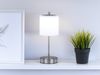 2er SET kabellose Tischlampen Silber / Opalglas dimmbar, Höhe 34,5cm Bild 5