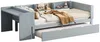 Jugendbett mit Ausziehbett, Schreibtisch, Regal und Lattenrost, 90x200 cm, Einzelbett, Holzbett Bild 5