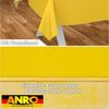 ANRO Tischdecke Wachstuchtischdecke abwaschbar UNI auch als Gartentischdecke (Einzelstück 1-tlg), wasserabweisend pflegeleicht Textil-Optik Gelb 100x140cm Bild 2