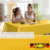 ANRO Tischdecke Wachstuchtischdecke abwaschbar UNI auch als Gartentischdecke (Einzelstück 1-tlg), wasserabweisend pflegeleicht Textil-Optik Gelb 100x140cm Bild 3