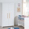 roba Kleiderschrank 'Lilo' - 2 Türen - 1 Kleiderstange - HxBxT: ca. 190 x 96 x 50 cm - Weiß Bild 2