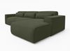 AX LIVING Wohnlandschaft mit Schlaffunktion Ruyam Eckcouch Grün R Bild 4