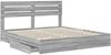 vidaXL Aufbewahrungsbett Graues Sonoma 200 x 200 cm Holzwerkstoff 3411548 Bild 5