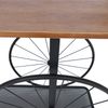 Konsolentisch HWC-Q67, Telefontisch Tisch, Reifen Industrial Retro Holz 81x150x40cm ~ braun Metall schwarz Bild 5