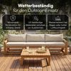 STEELSØN 'Mizaru' Premium Gartenlounge, Gartenmöbel Set mit Tisch, taupe, Akazienholz, wetterfest und UV-beständig, Outdoor Sofa 3 Sitzer Bild 3