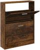 vidaXL Schuhschrank Räuchereiche 59x17x81 cm Holzwerkstoff 342539 Bild 2